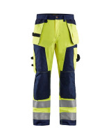 High Vis Geel/Marineblauw