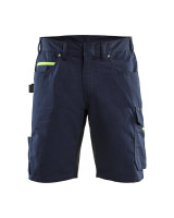 Donker marineblauw/High vis geel