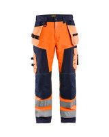 High Vis Oranje/Marineblauw