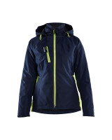 Donker marineblauw/High vis geel