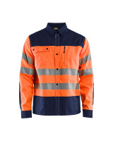 High Vis Oranje/Marineblauw