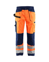 High Vis Oranje/Marineblauw