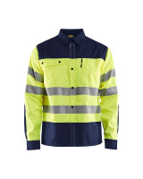 High Vis Geel/Marineblauw