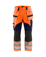 High Vis Oranje/Marineblauw