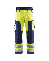 High Vis Geel/Marineblauw