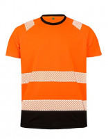 Fluorescent Orange, Black